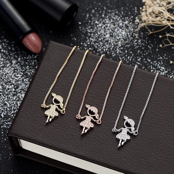 Bracelet for Dancer Mom Silver Thin Adjustable Cubic Zirconia - Picture 3 of 5